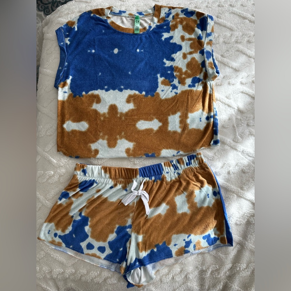 Honeydew Tie-dye Pajama Set